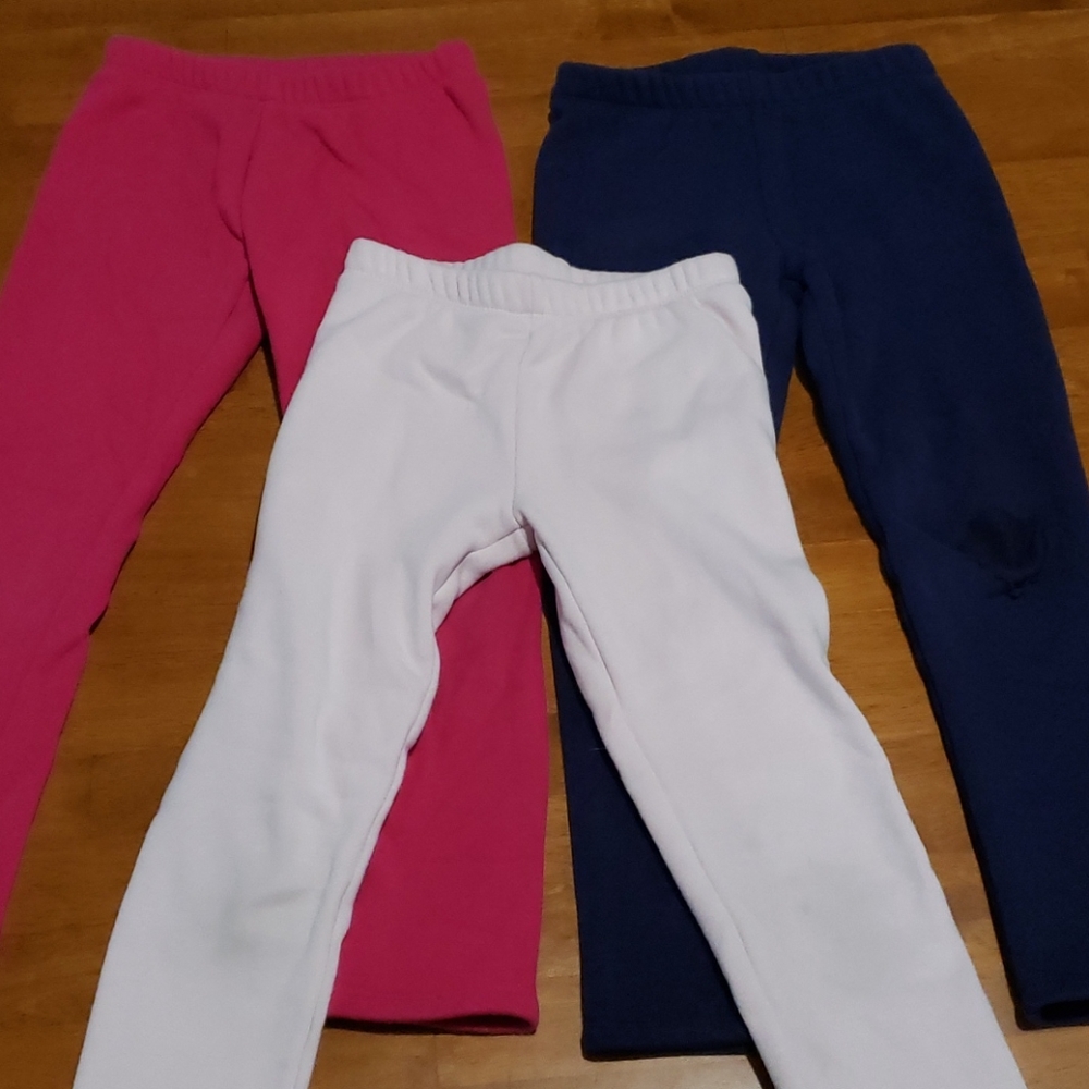 Gymboree girls fleece lined leggings bundle